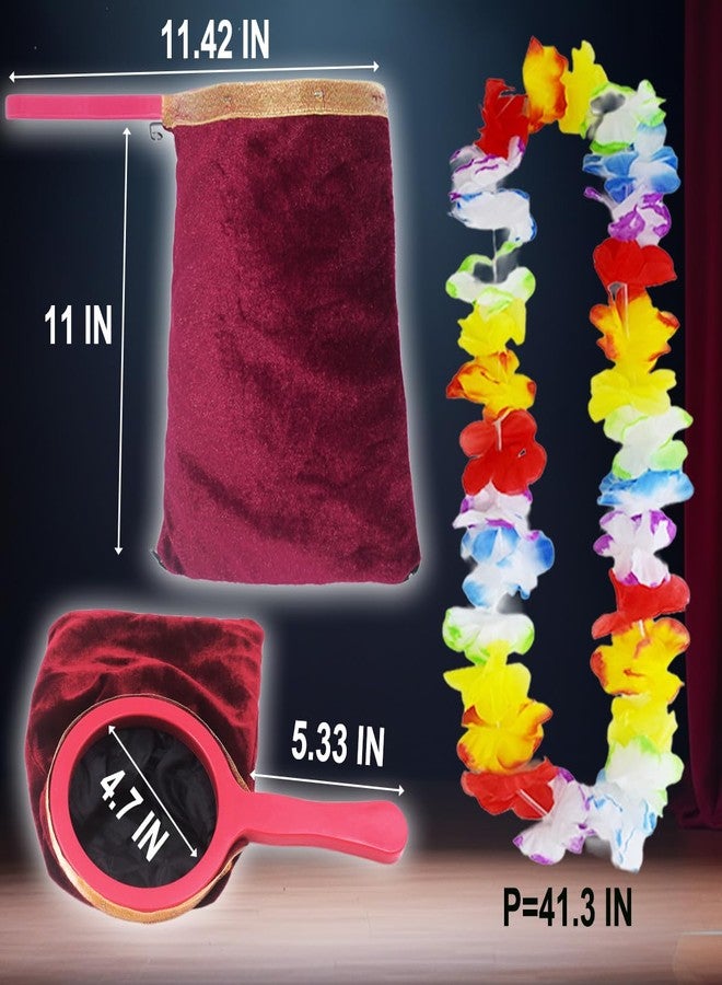 Fogilas Double Magic Bag, Appearing Vanishing Magic Tricks with Hawaii Leis, Stage Close-up Gimmick Magic Props & Accessories for Magicians - Image 2
